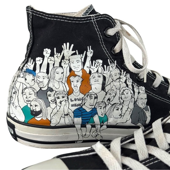 Men's Converse All Star Chuck Taylor Hi 'Crowd' High Top Sneakers Black | Sz 11 - Picture 9 of 15